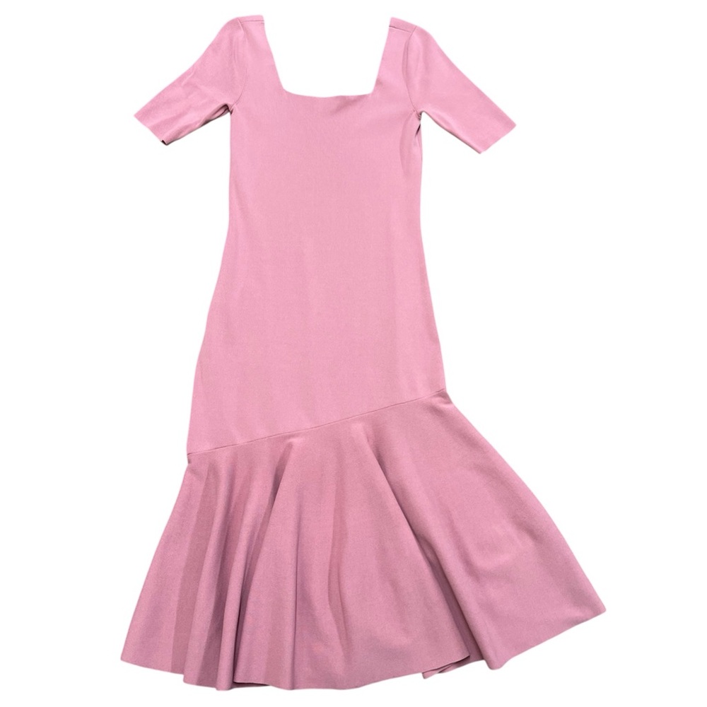 Ted Baker London Fit & Flare Floppy Hem Knit Maxi Dress Size 8 US, 3 UK Pink